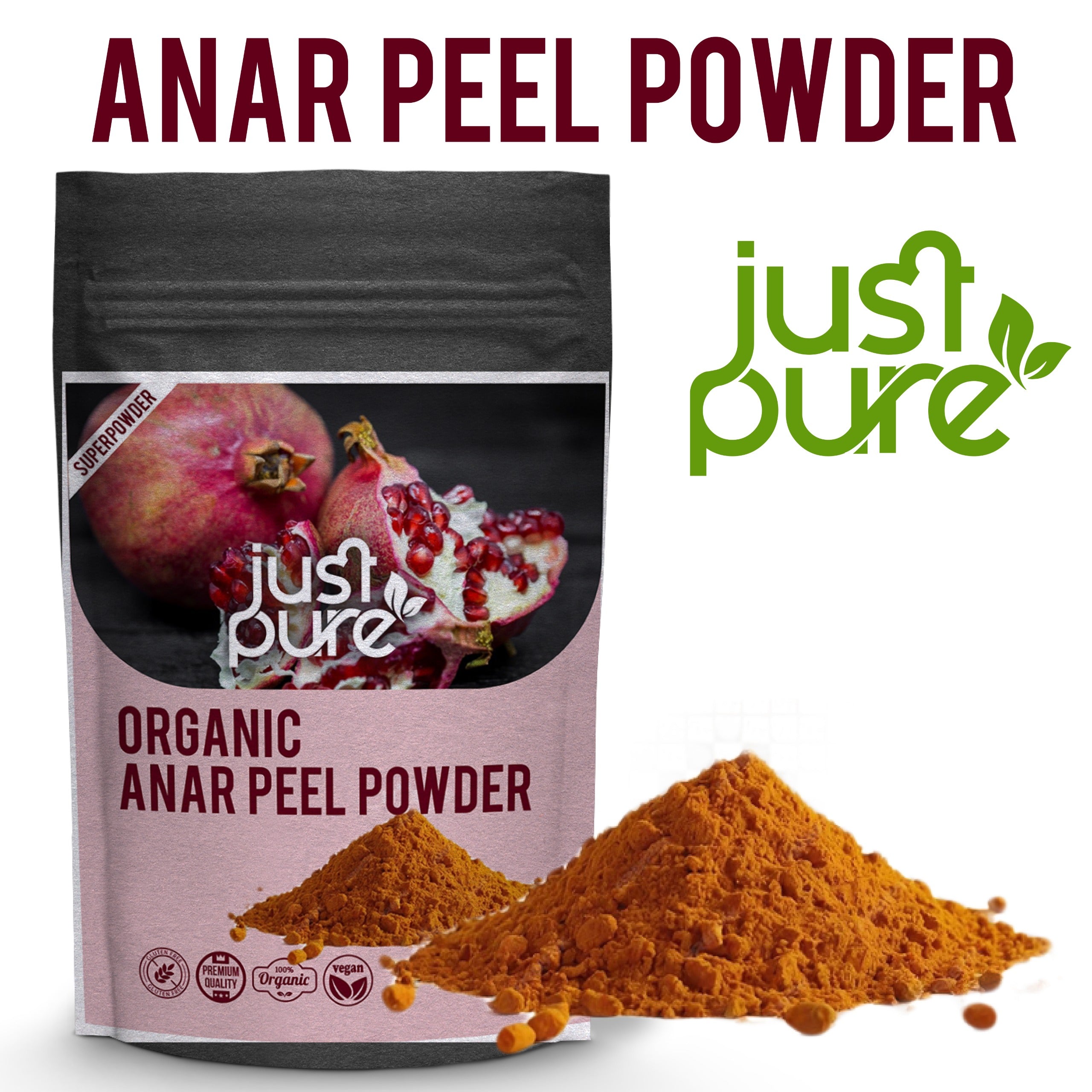 Just Pure Pomegranate Peel Powder